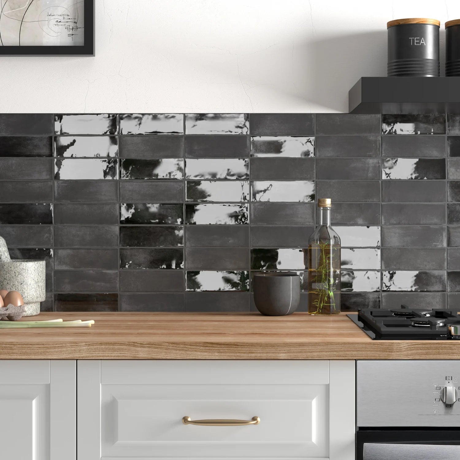 Coco Black Hat Gloss Subway Tile - Tilewave | Tile Supplier Sydney