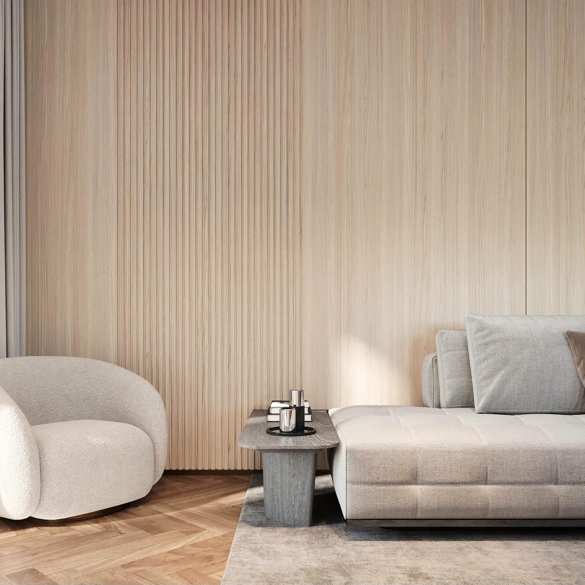 Light Ash | Batten Wall Panel - Tilewave | Tile Supplier Sydney