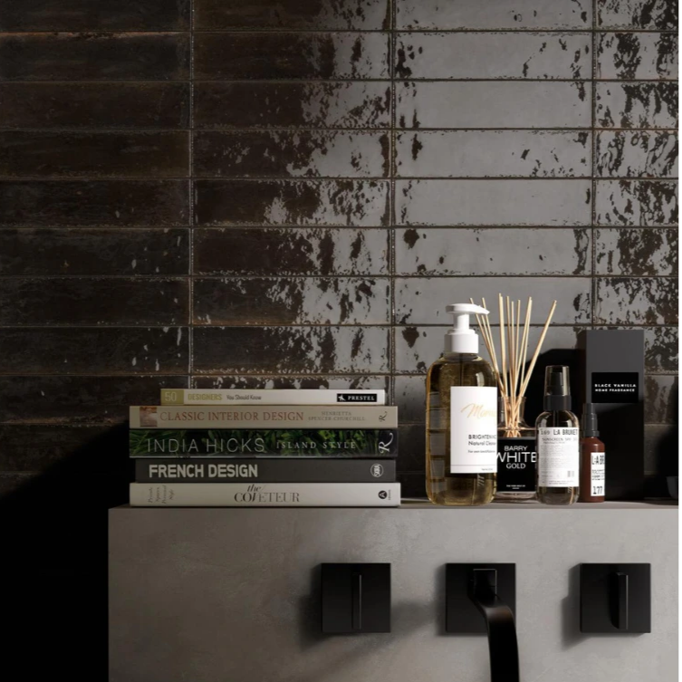 Lume Black Gloss Subway Tile - Tilewave | Tile Supplier Sydney