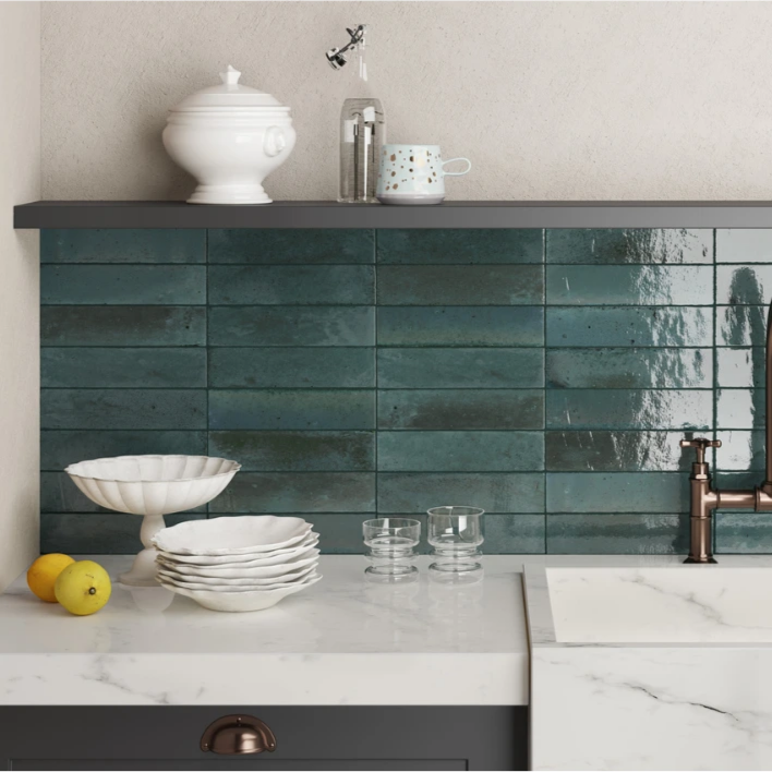 Lume Blue Gloss Subway Tile - Tilewave | Tile Supplier Sydney