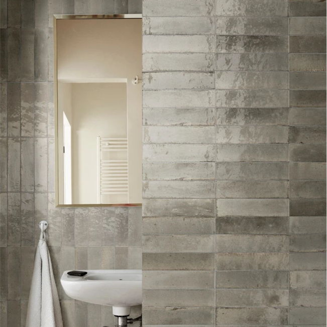 Lume Greige Gloss Subway Tile - Tilewave | Tile Supplier Sydney