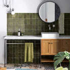 Manacor Basil Green Gloss Subway Tile - Tilewave | Tile Supplier Sydney