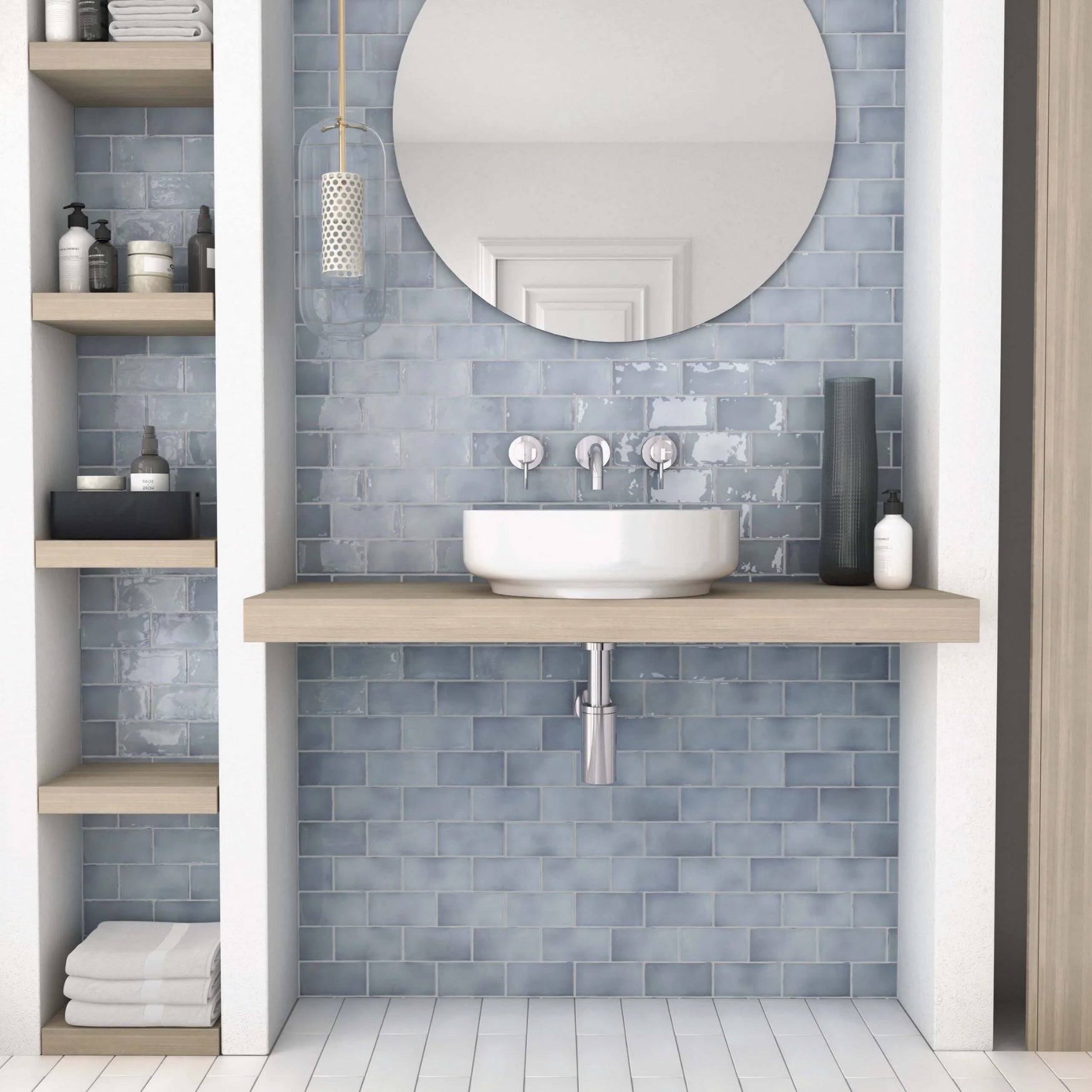 Manacor Blue Moon Gloss Subway Tile - Tilewave | Tile Supplier Sydney