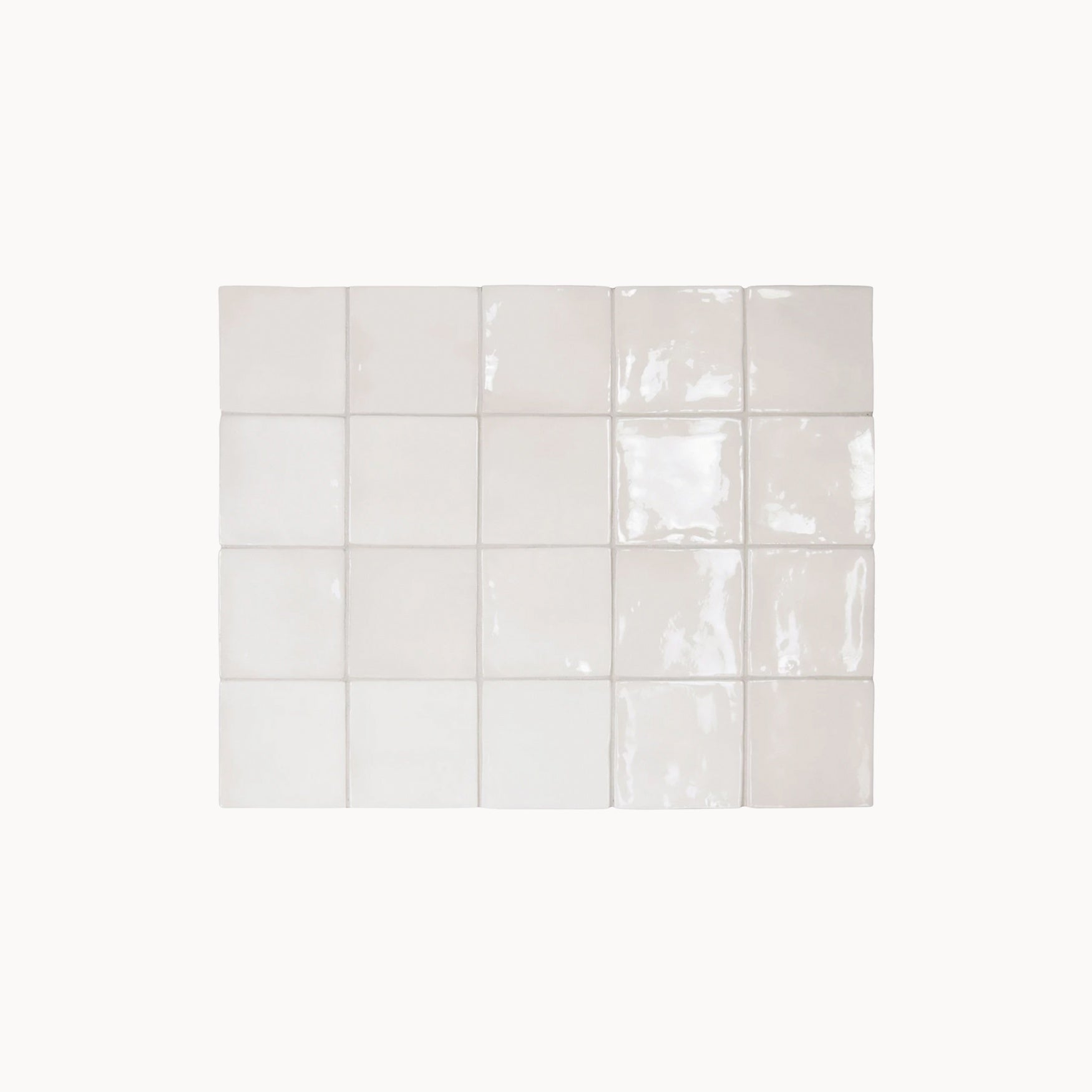 Manacor White Gloss Square Tile - Tilewave | Tile Supplier Sydney