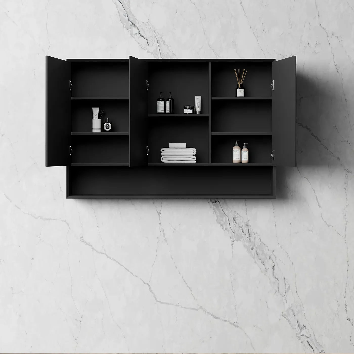 Marlo Shaving Cabinet | Matte Black - Otti | Tile Supplier Sydney