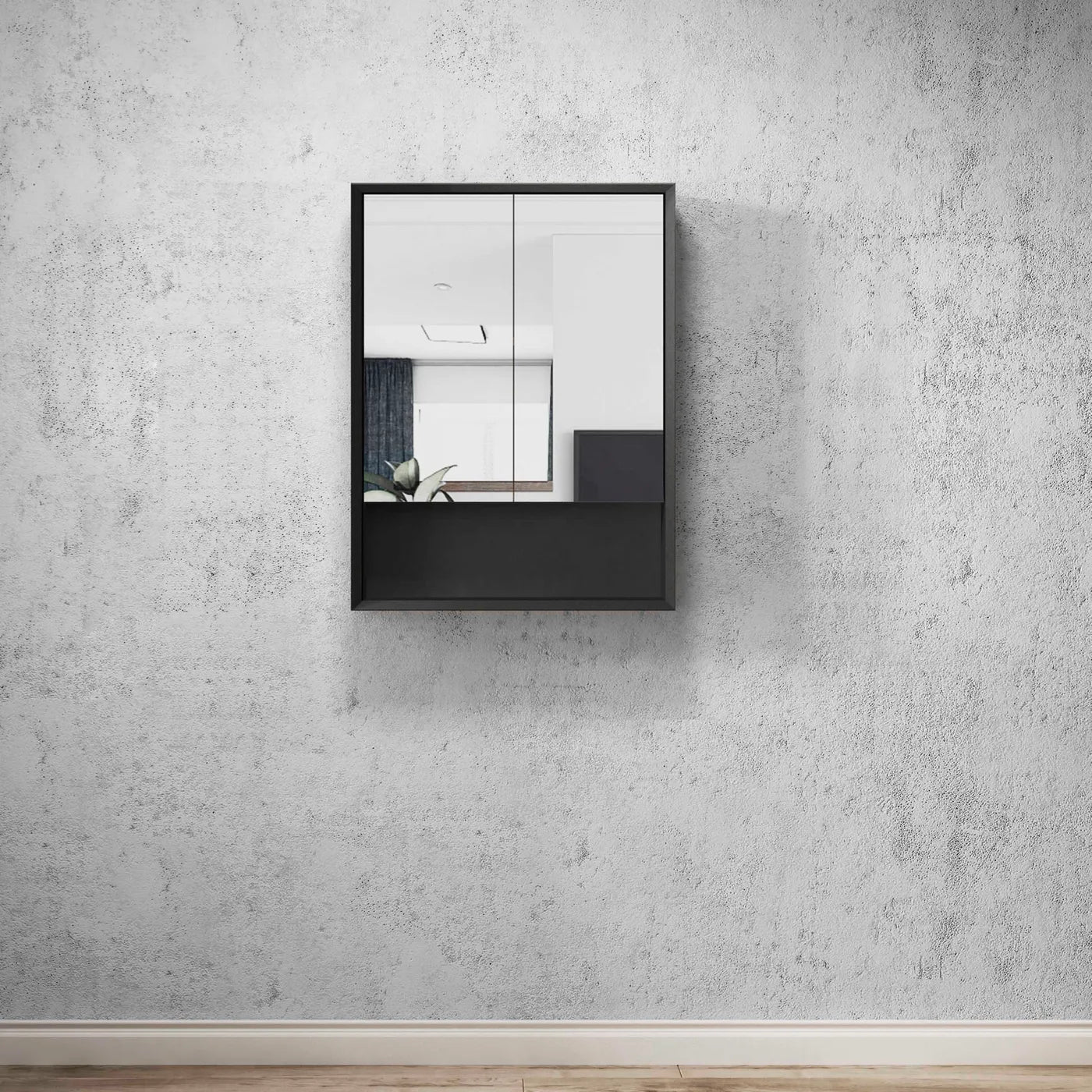 Marlo Shaving Cabinet | Matte Black 600mm - Otti | Tile Supplier Sydney