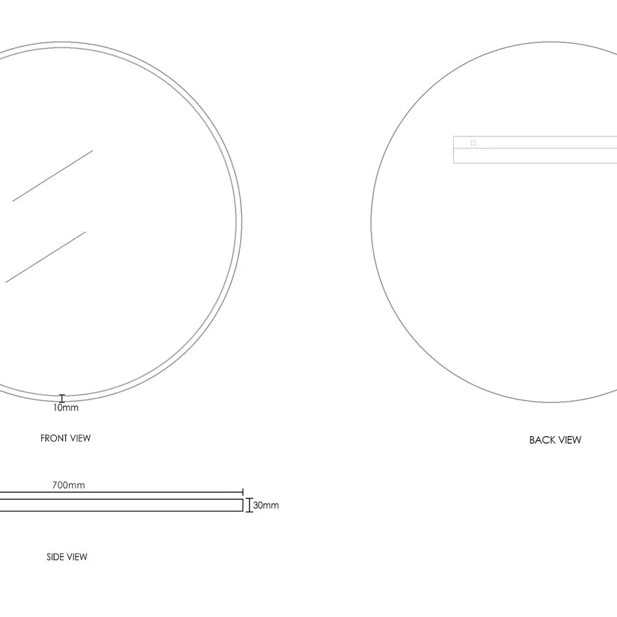 London Framed Mirror | Black - Otti | Tile Supplier Sydney