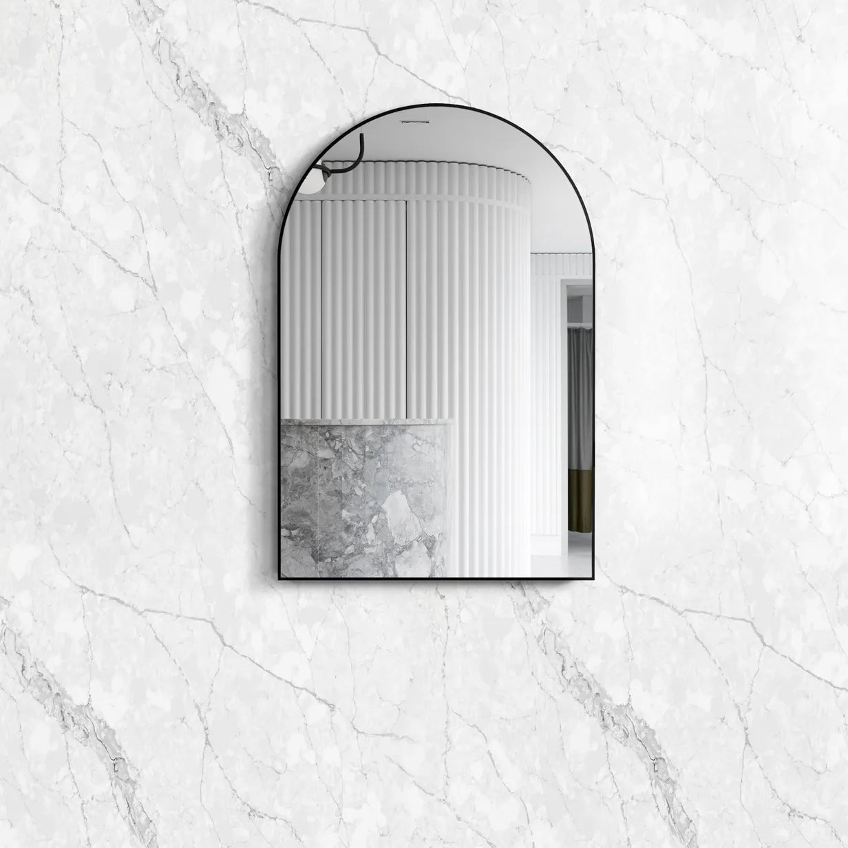 Archie Framed Mirror | Black - Otti | Tile Supplier Sydney