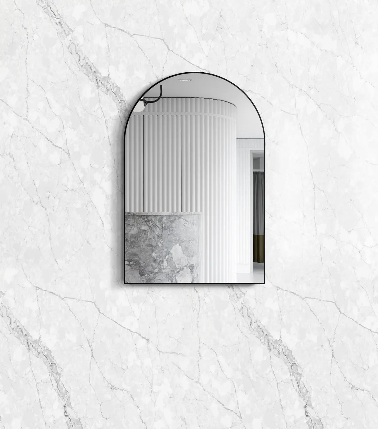 Archie Framed Mirror | Black - Otti | Tile Supplier Sydney