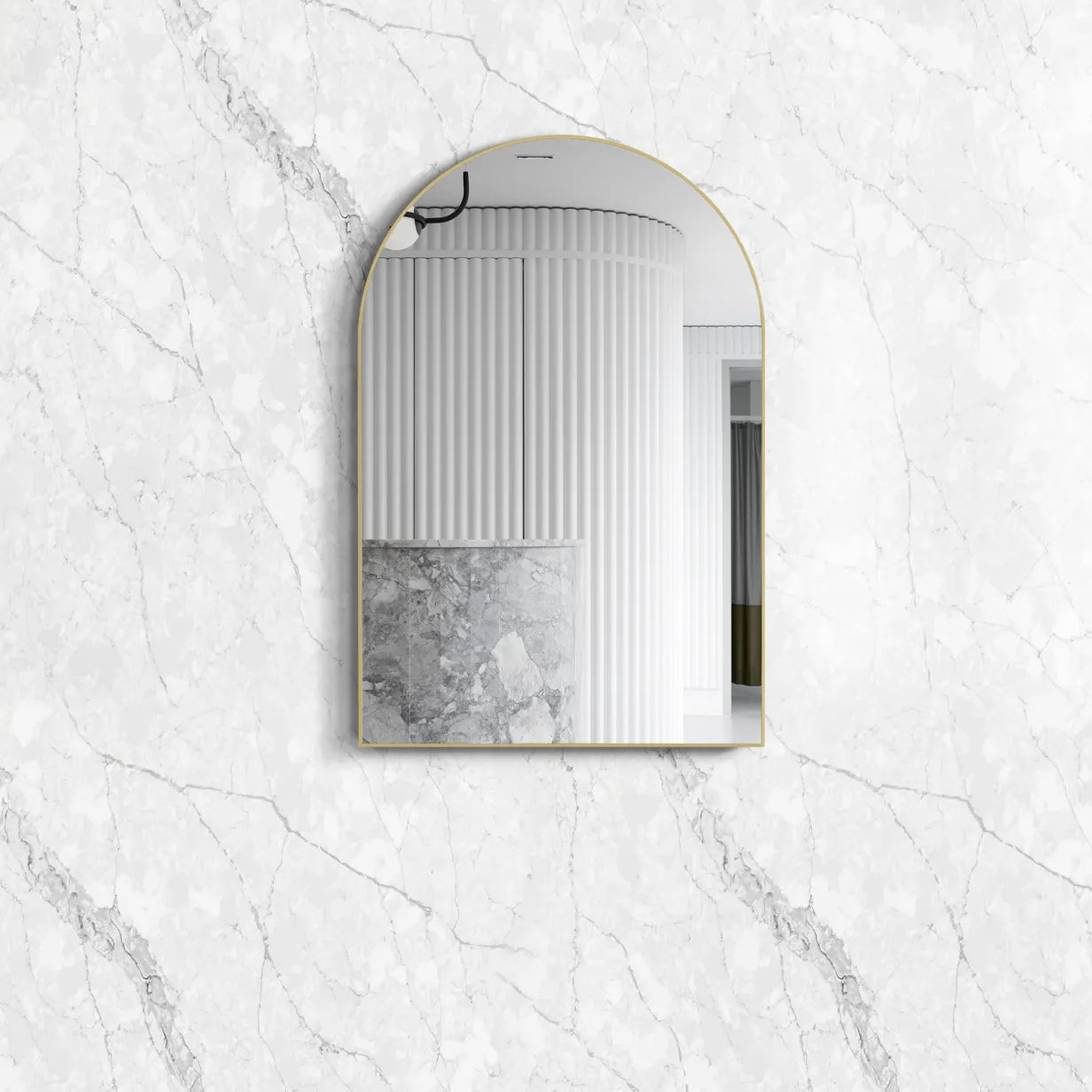 Archie Framed Mirror | Gold - Otti | Tile Supplier Sydney