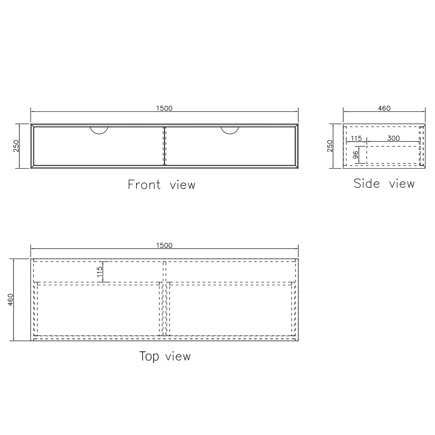 Moonlight Double Basin Vanity with Cabinet - Otti | Tile Supplier Sydney