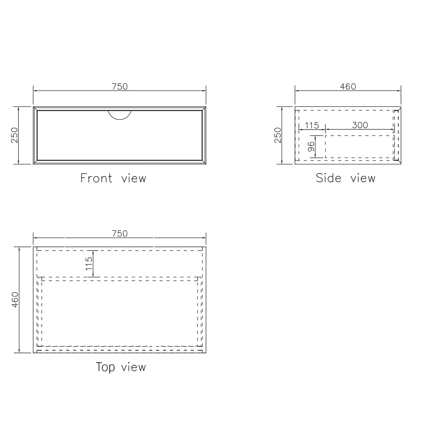 Moonlight Single Basin Vanity with Cabinet - Otti | Tile Supplier Sydney