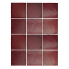Magma Burgundy Matt Square Tile - Tilewave | Tile Supplier Sydney
