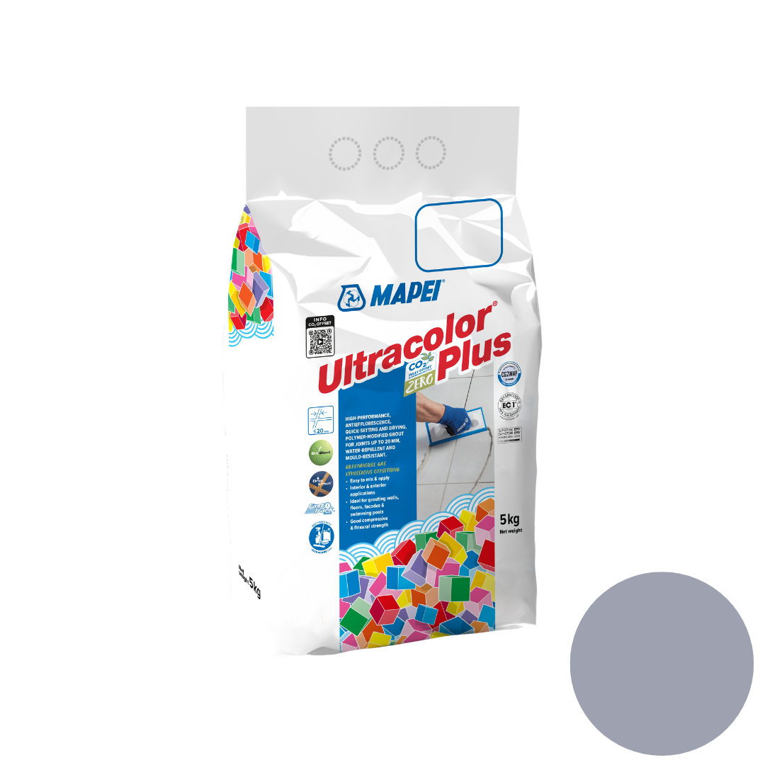 Mapei Grout Ultra Color Plus Alu 5kg | Arctic Grey (127) - Mapei | Tile Supplier Sydney
