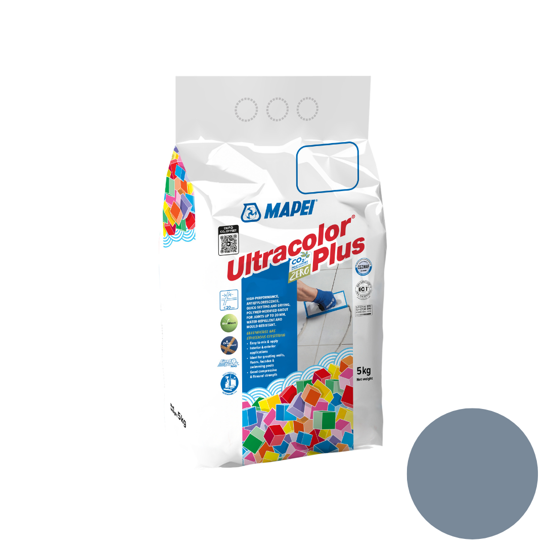 Mapei Grout Ultra Color Plus Alu 5kg | Castle Grey (125) - Mapei | Tile Supplier Sydney