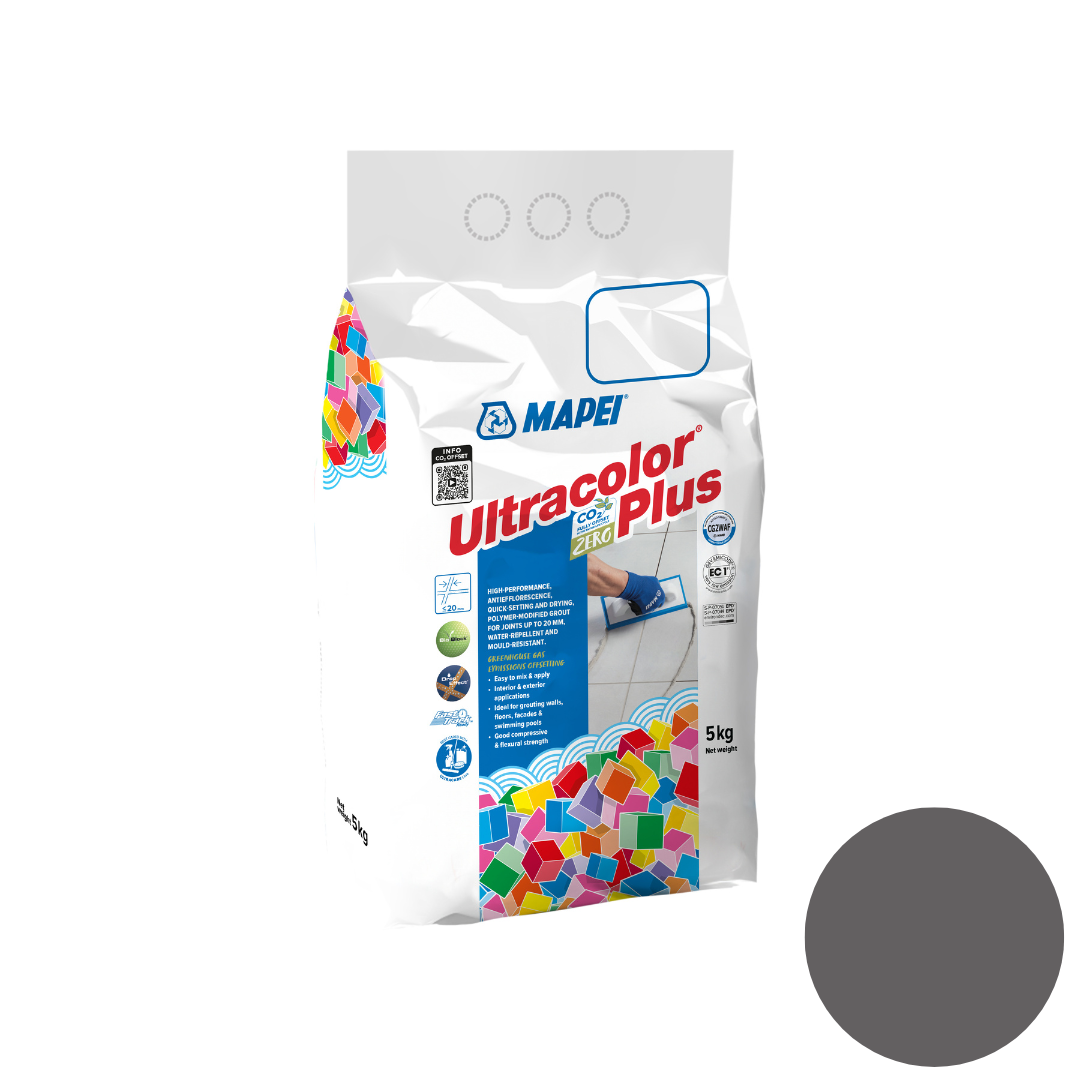 Mapei Grout Ultra Color Plus Alu 5kg | London Grey (119) - Mapei | Tile Supplier Sydney