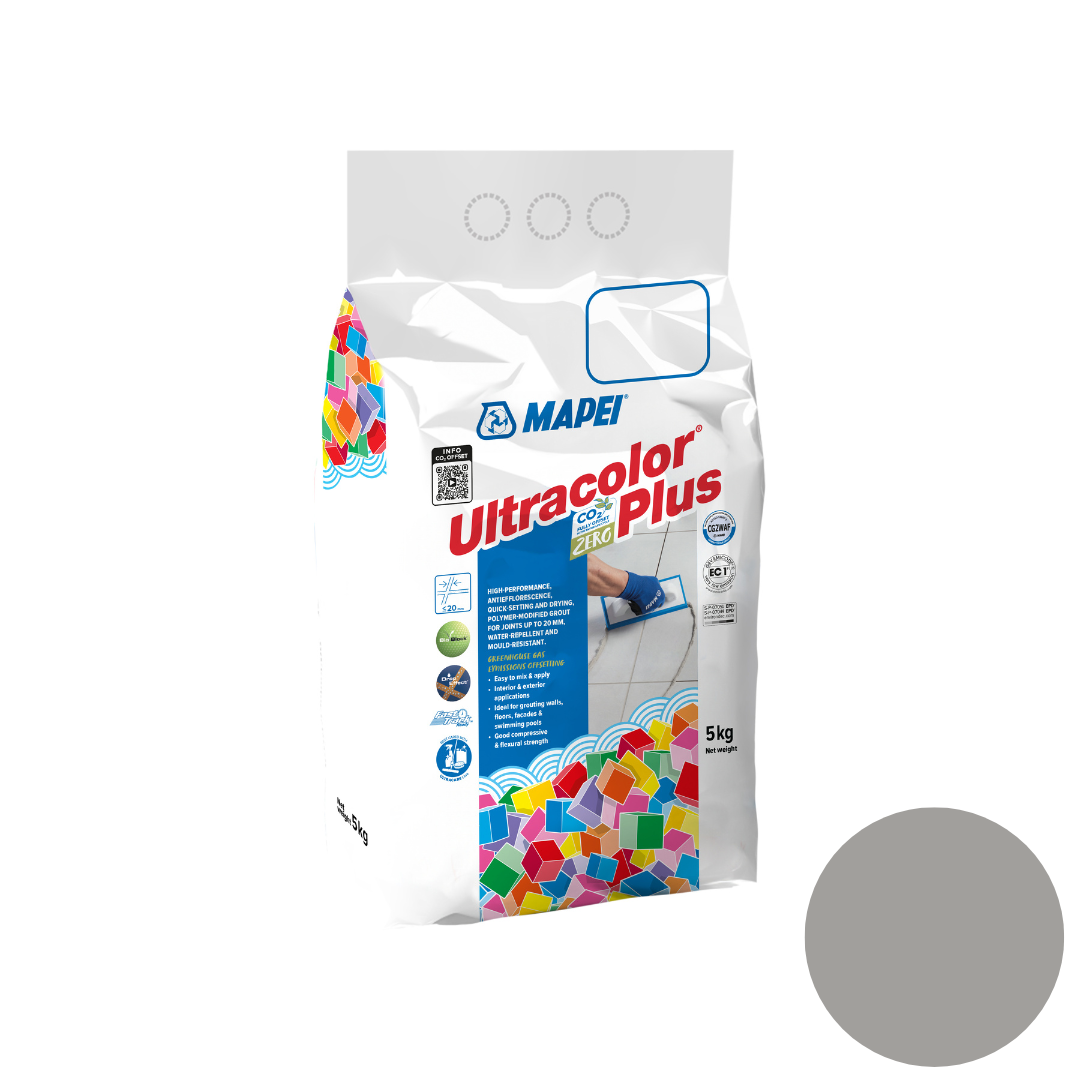 Mapei Grout Ultra Color Plus Alu 5kg | Medium Grey (112) - Mapei | Tile Supplier Sydney