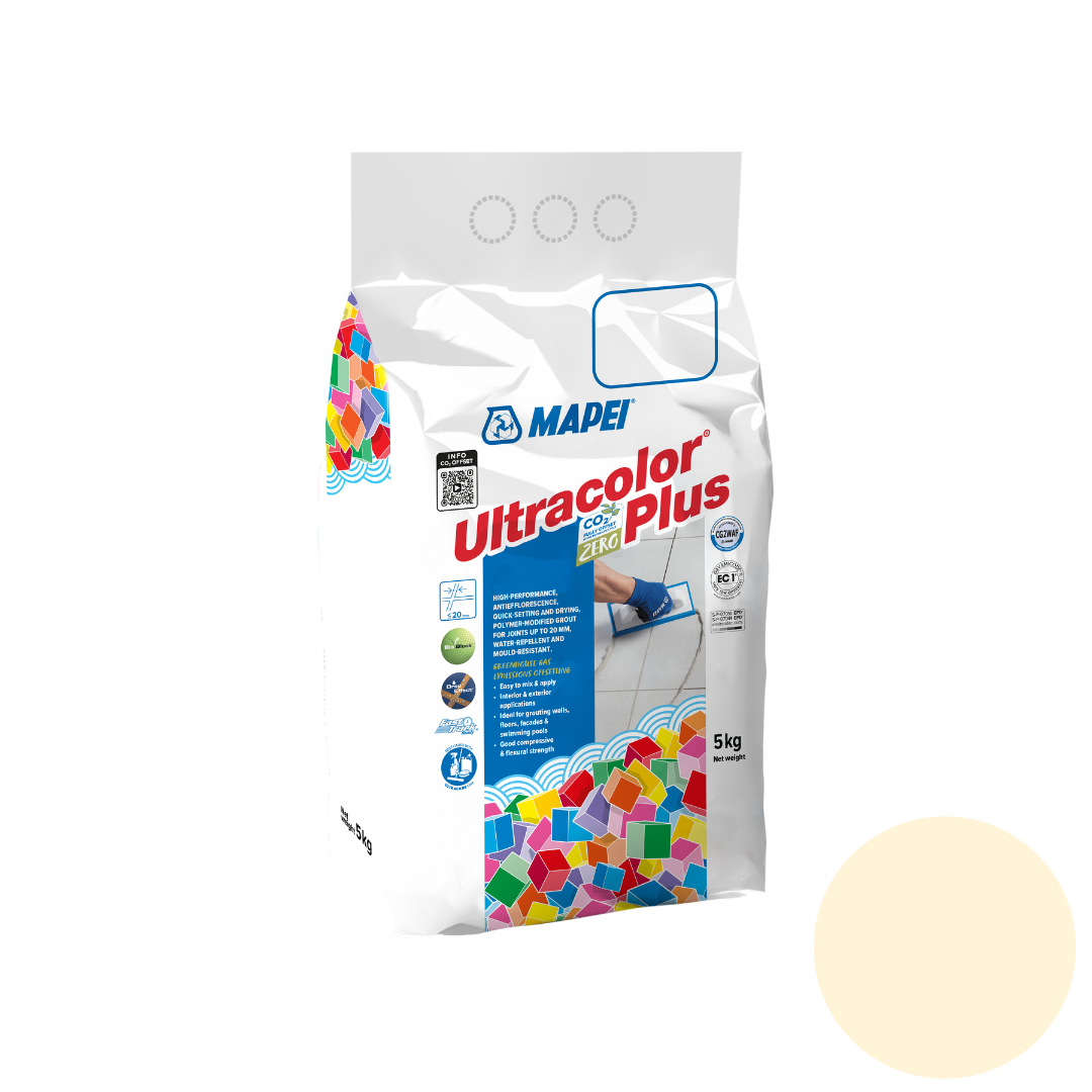 Mapei Grout Ultra Color Plus Alu 5kg | Vanilla (131) - Mapei | Tile Supplier Sydney