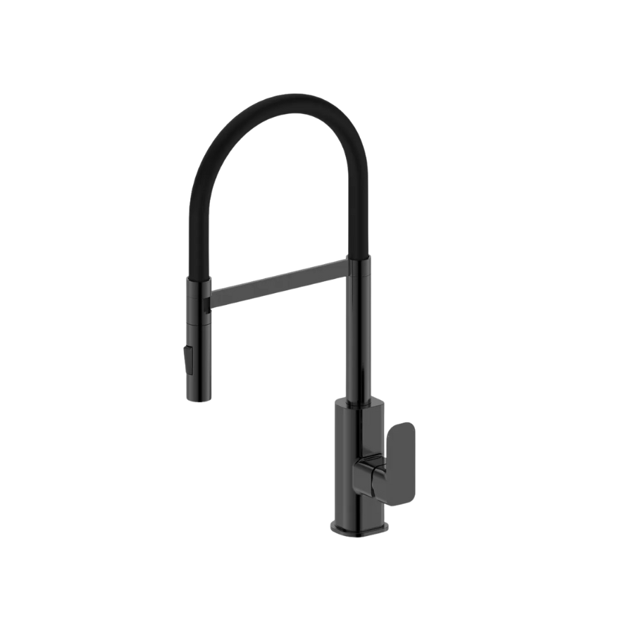 Oskar Pull Out Kitchen Mixer Gun Metal - Otti | Tile Supplier Sydney