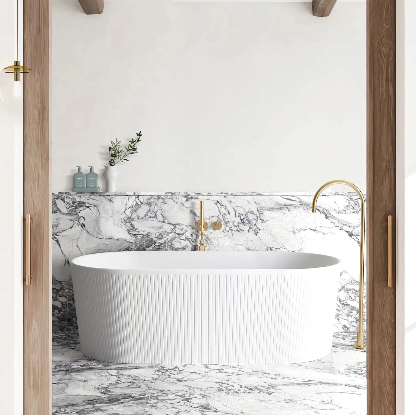 Noosa Freestanding Bath - 1500mm Matte White - Otti | Tile Supplier Sydney