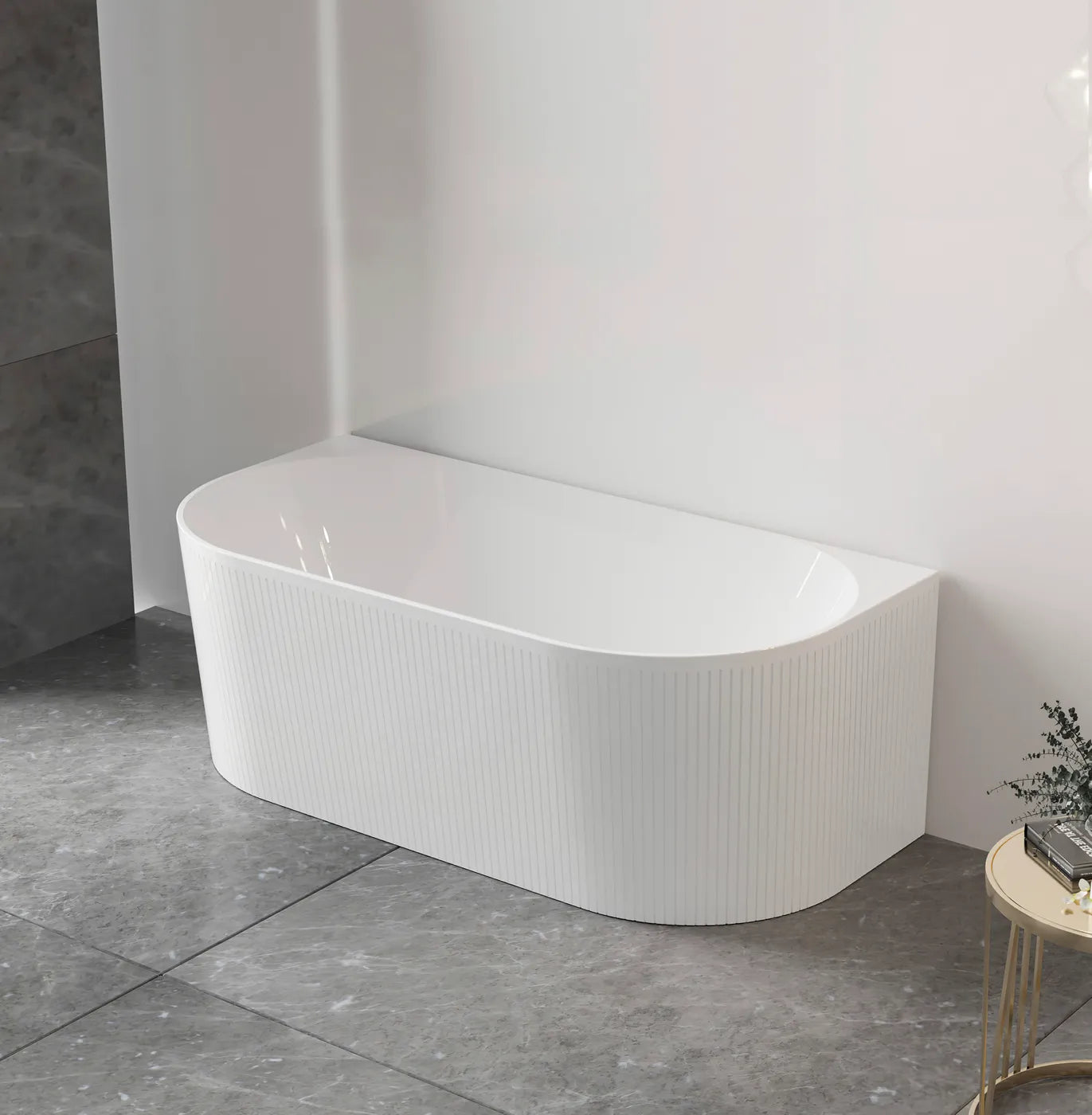 Noosa BTW Multifit Bath - 1700mm Matte White - Otti | Tile Supplier Sydney