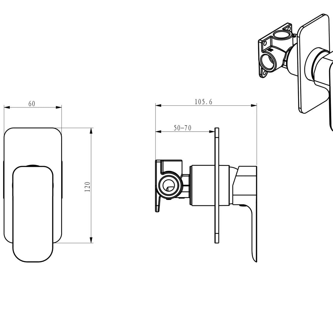 Oskar Shower Mixer Gun Metal - Otti | Tile Supplier Sydney