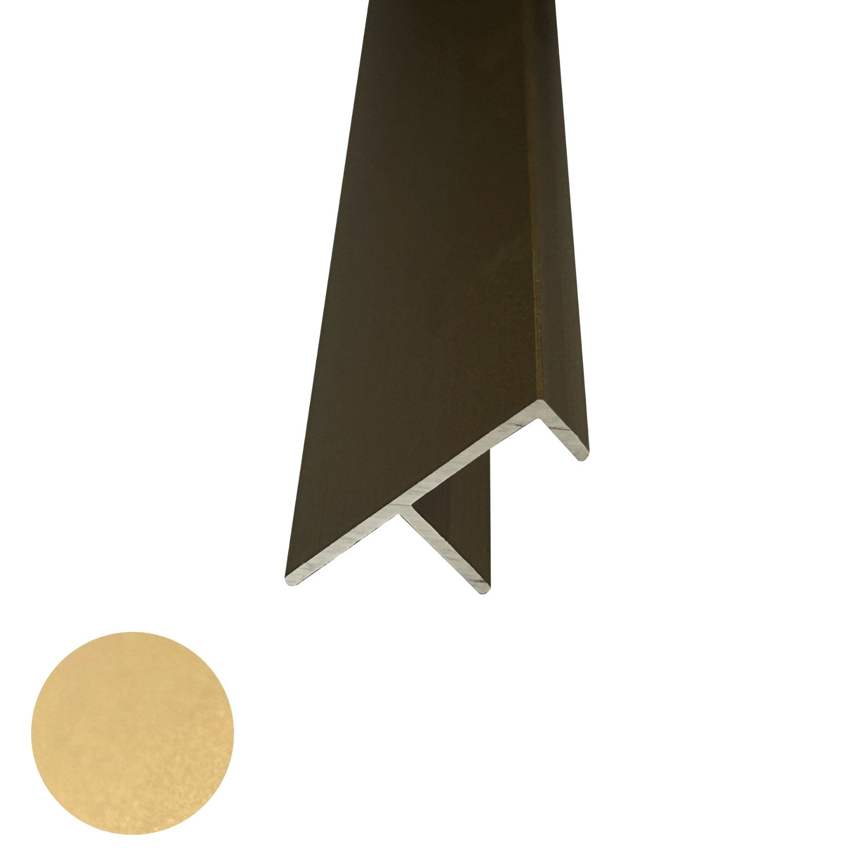 F Shape Trim Bronze | Architectural Panel Accessories - Tilewave | Tile Supplier Sydney