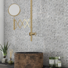 Bianco Carrara Marble Mosaic | Penny Round - Tilewave | Tile Supplier Sydney