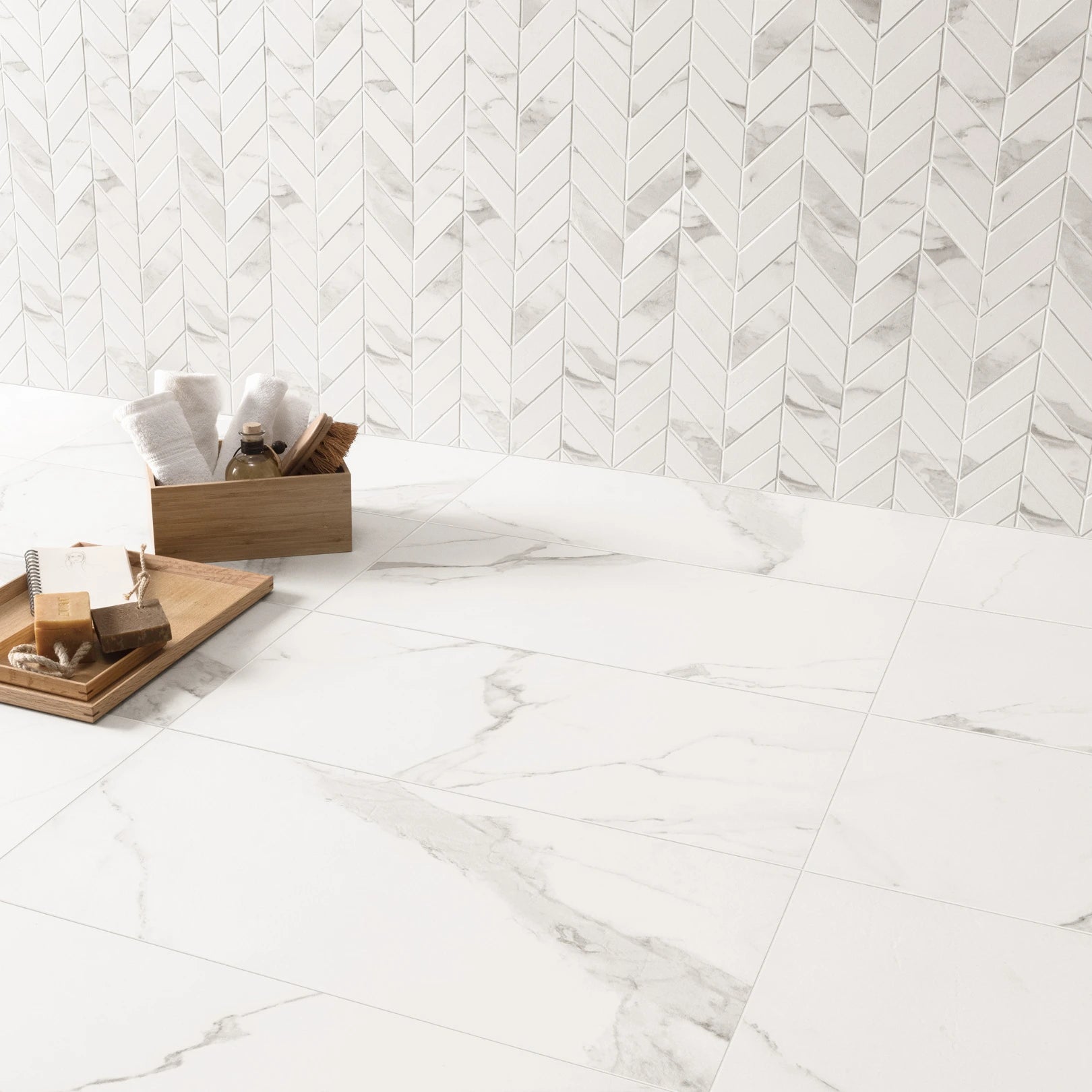Charme 3D Collection Platino | 3D Porcelain Tile - Tilewave | Tile Supplier Sydney