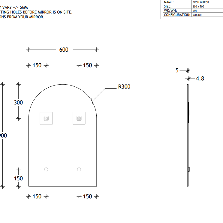 Arch Mirror - ADP | Tile Supplier Sydney