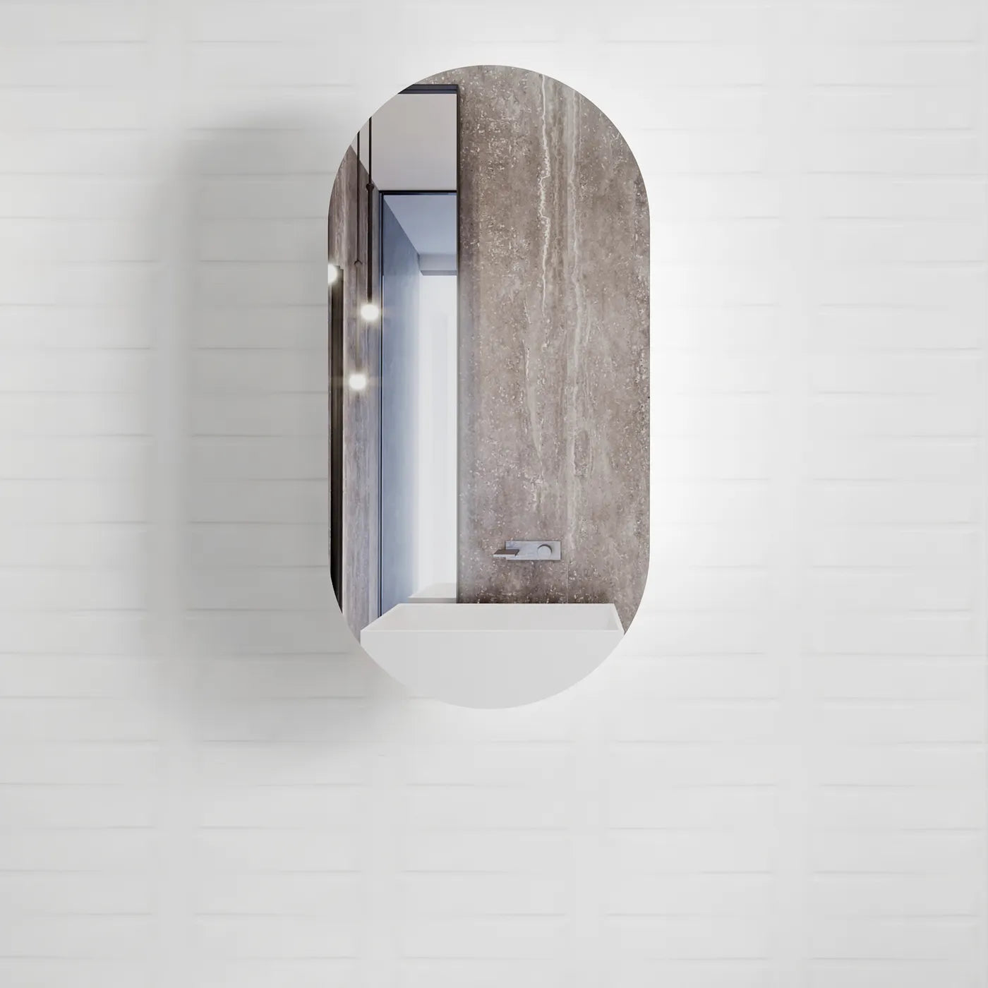 Noosa Shaving Cabinet | White - Otti | Tile Supplier Sydney