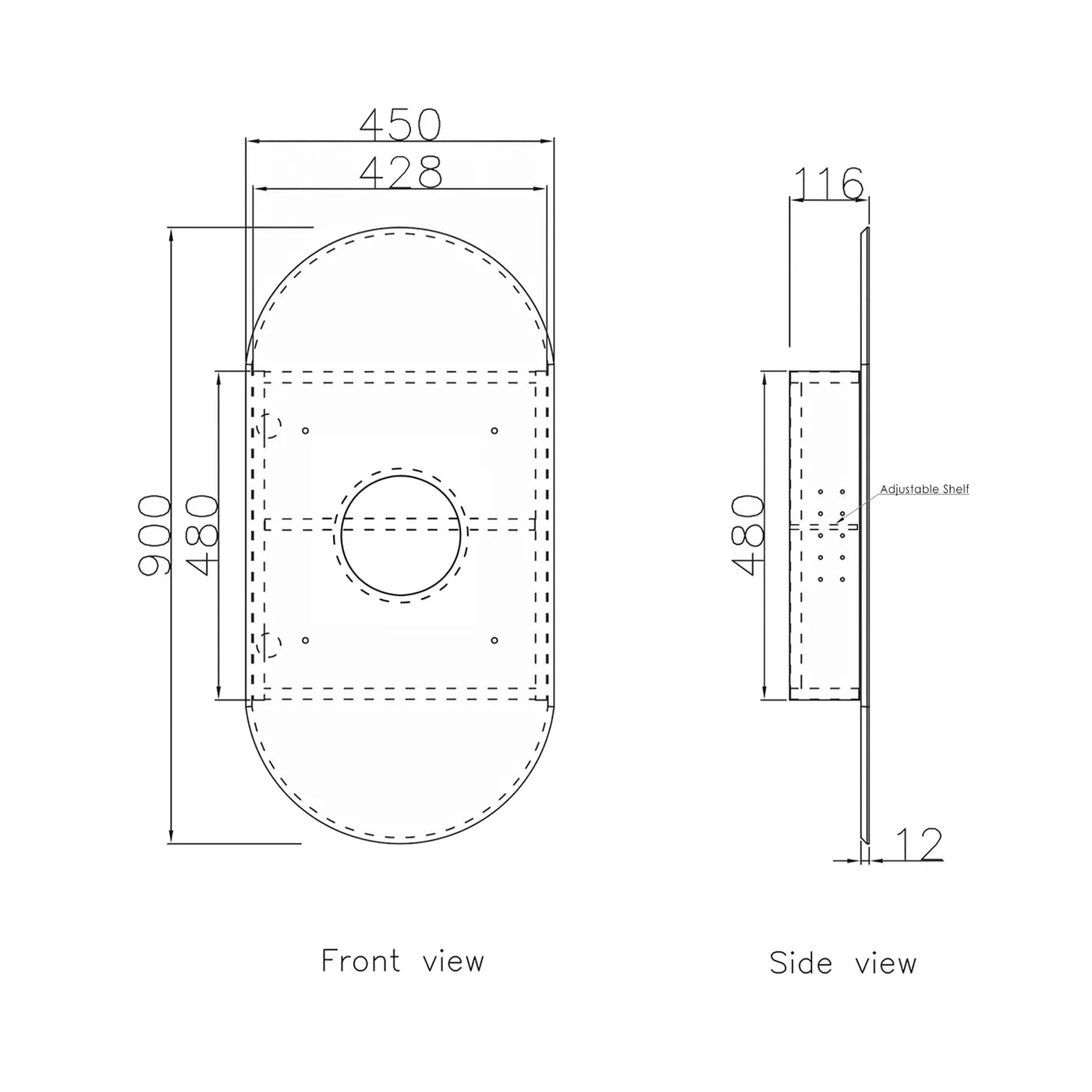 Noosa Shaving Cabinet | White - Otti | Tile Supplier Sydney