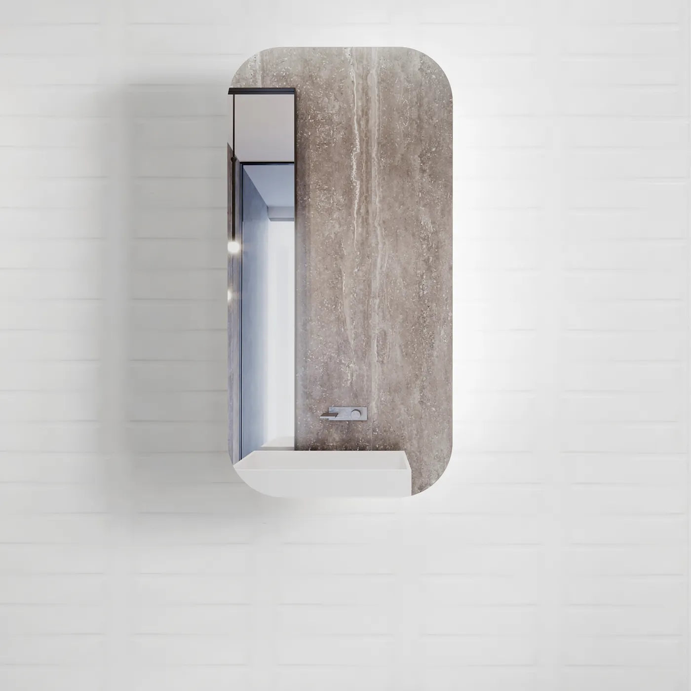 Newport Shaving Cabinet | White - Otti | Tile Supplier Sydney