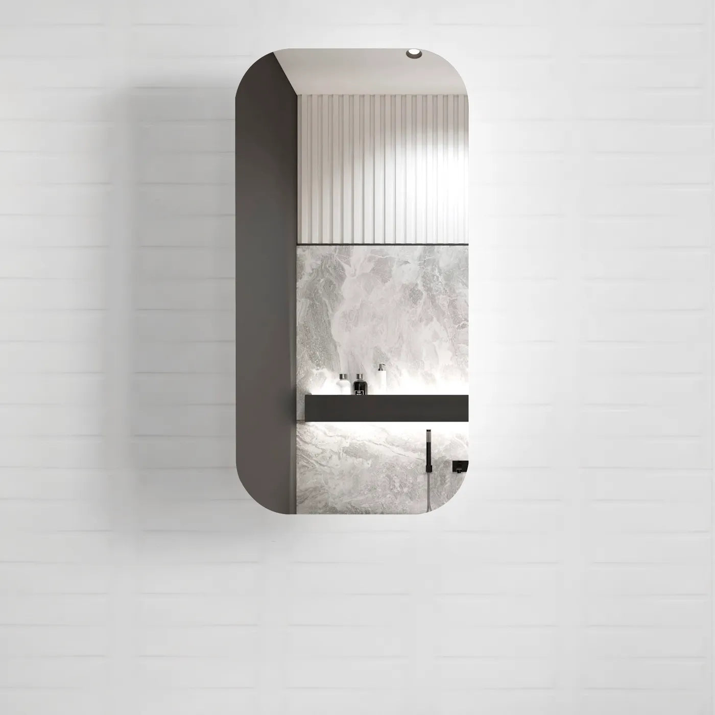 Newport Shaving Cabinet | Black Oak - Otti | Tile Supplier Sydney
