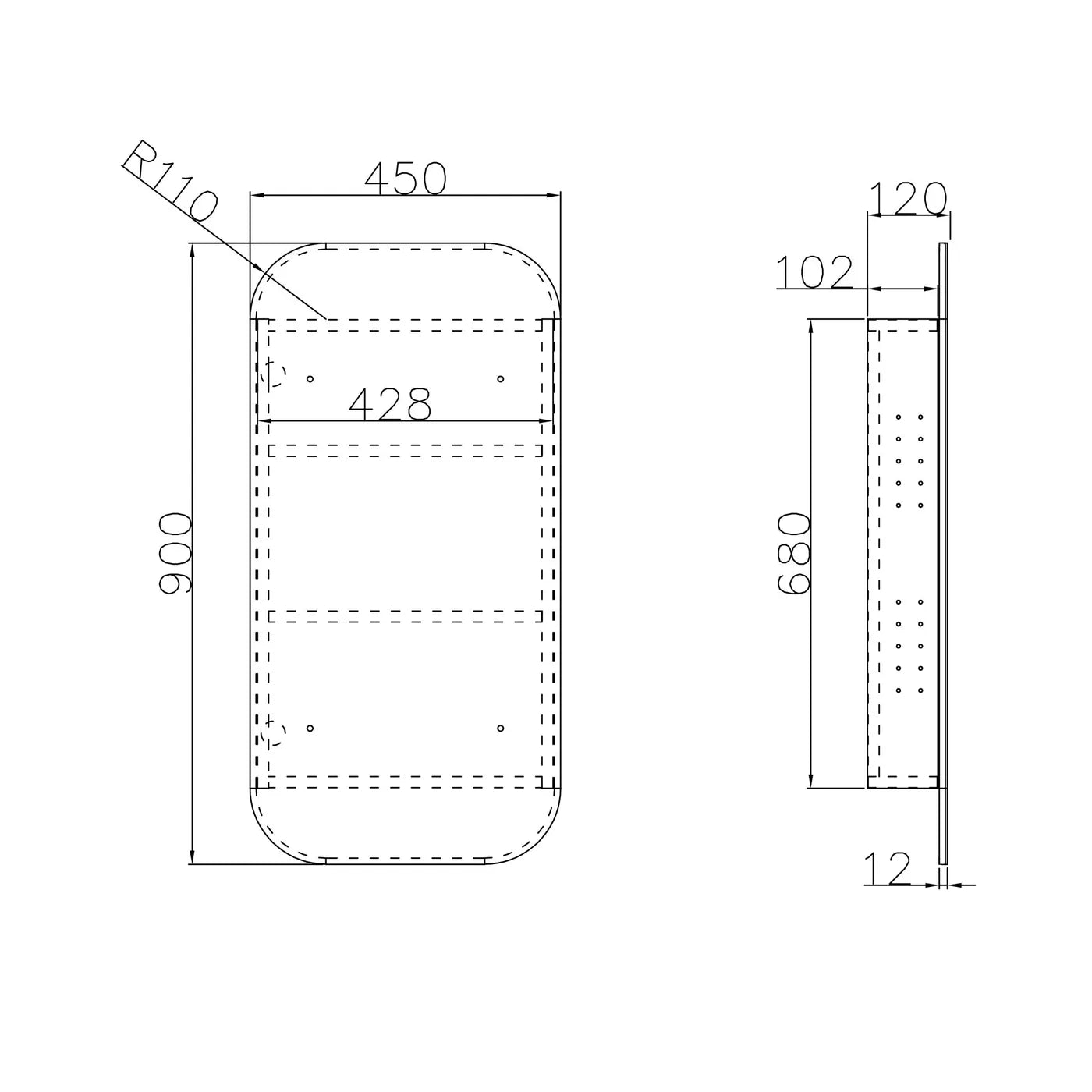 Newport Shaving Cabinet | Natural Oak - Otti | Tile Supplier Sydney