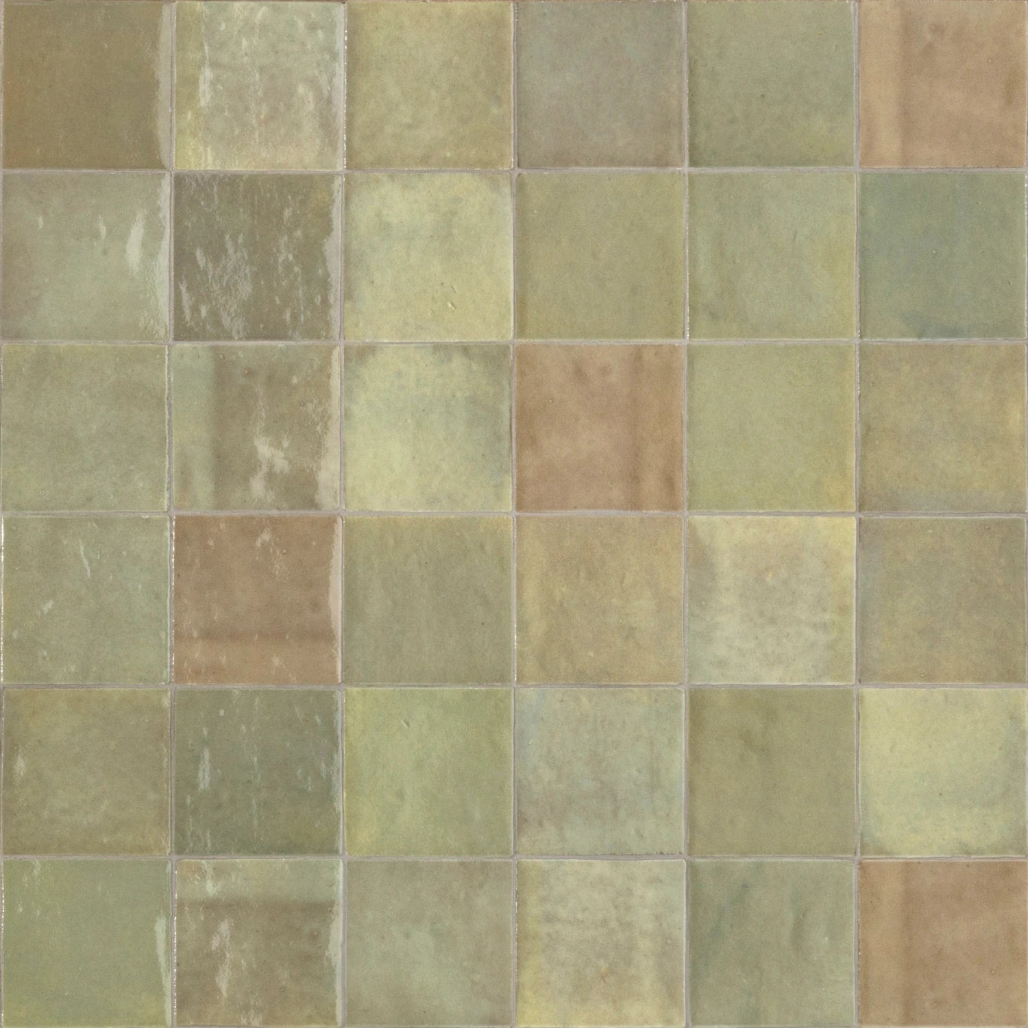 Zellige Salvia Gloss Square Tile - Tilewave | Tile Supplier Sydney