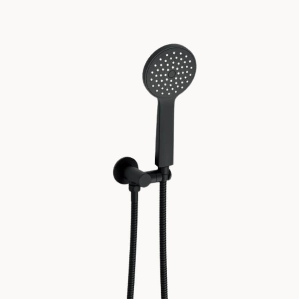 Soul Classic Hand Shower On Hook Matte Black - ADP | Tile Supplier Sydney
