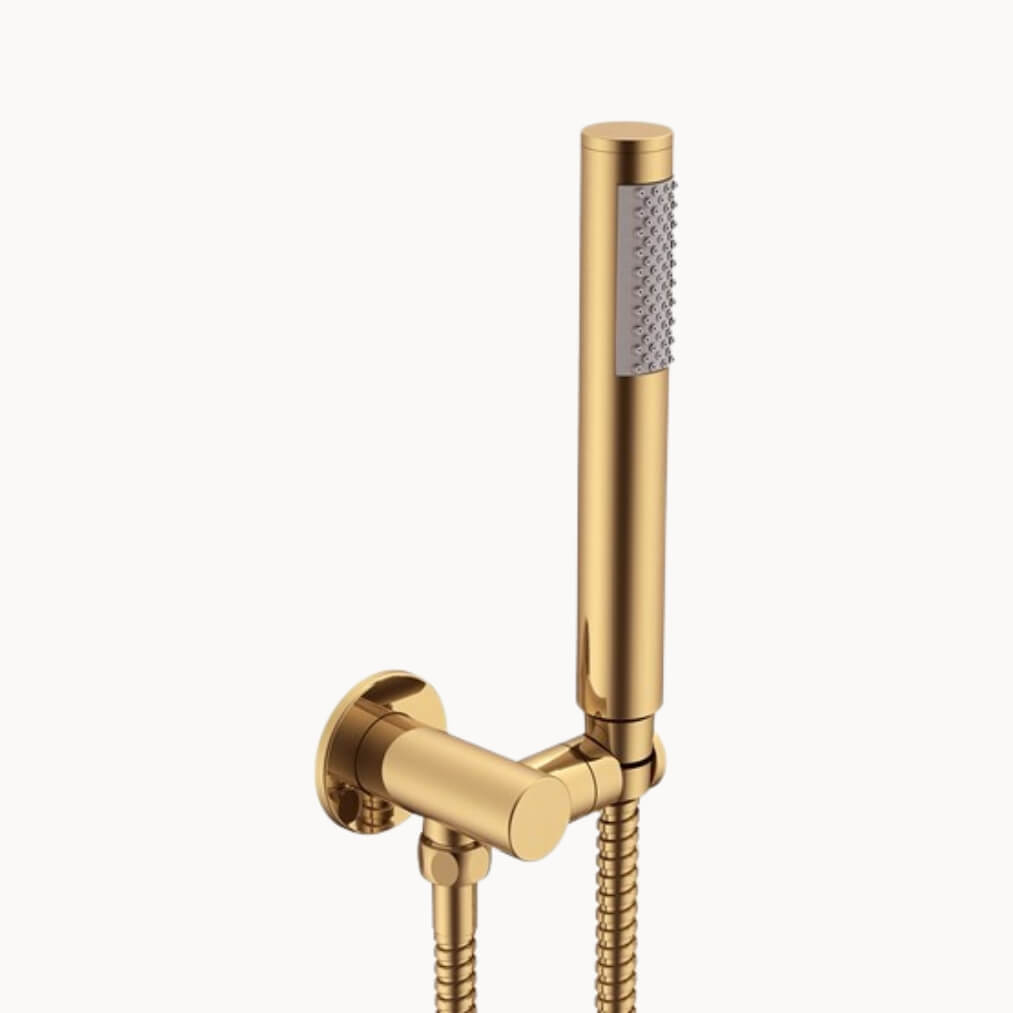 Soul Slimline Hand Shower On Hook Brushed Brass - ADP | Tile Supplier Sydney