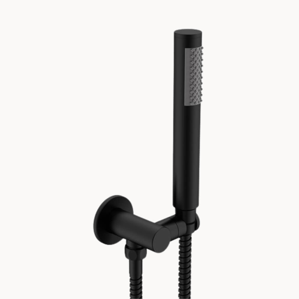 Soul Slimline Hand Shower On Hook Matte Black - ADP | Tile Supplier Sydney