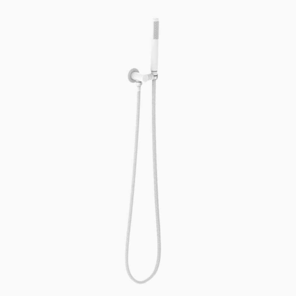 Soul Slimline Hand Shower On Hook Matte White - ADP | Tile Supplier Sydney
