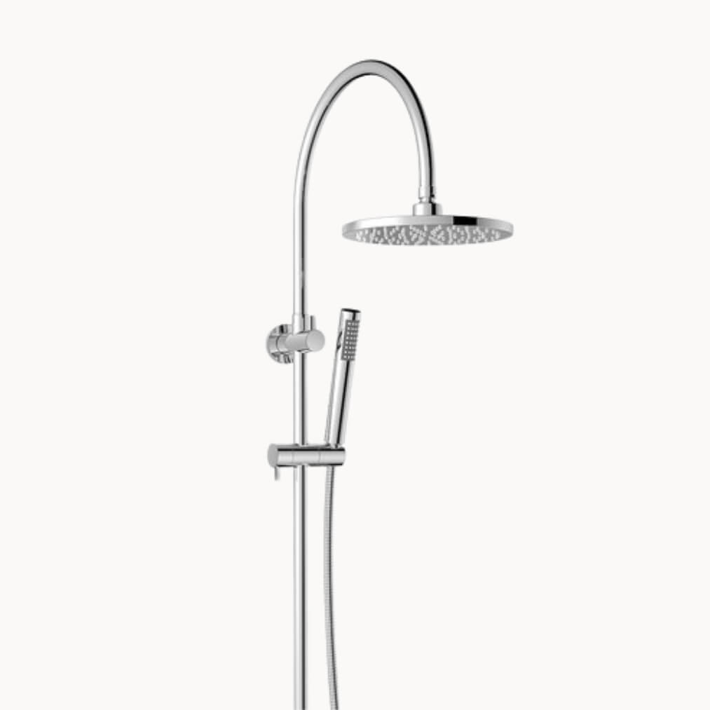 Soul Slimline Gooseneck Shower Set Chrome - ADP | Tile Supplier Sydney