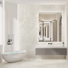 Sicily Travertine Cream Matt Tile in Bathroom - Bathroom Tiles Sydney