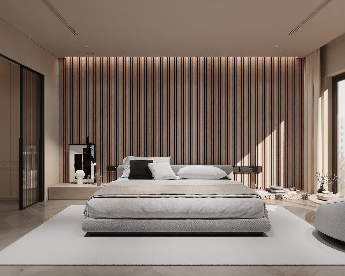 Smoky Walnut | Acoustic Wall Panel - Tilewave | Tile Supplier Sydney