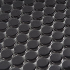 Penny Round Classic Noir Gloss Mosaic Tile - Tilewave | Tile Supplier Sydney