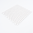 Penny Round Classic White Gloss Mosaic Tile - Tilewave | Tile Supplier Sydney