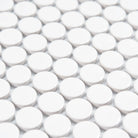 Penny Round Classic White Gloss Mosaic Tile - Tilewave | Tile Supplier Sydney