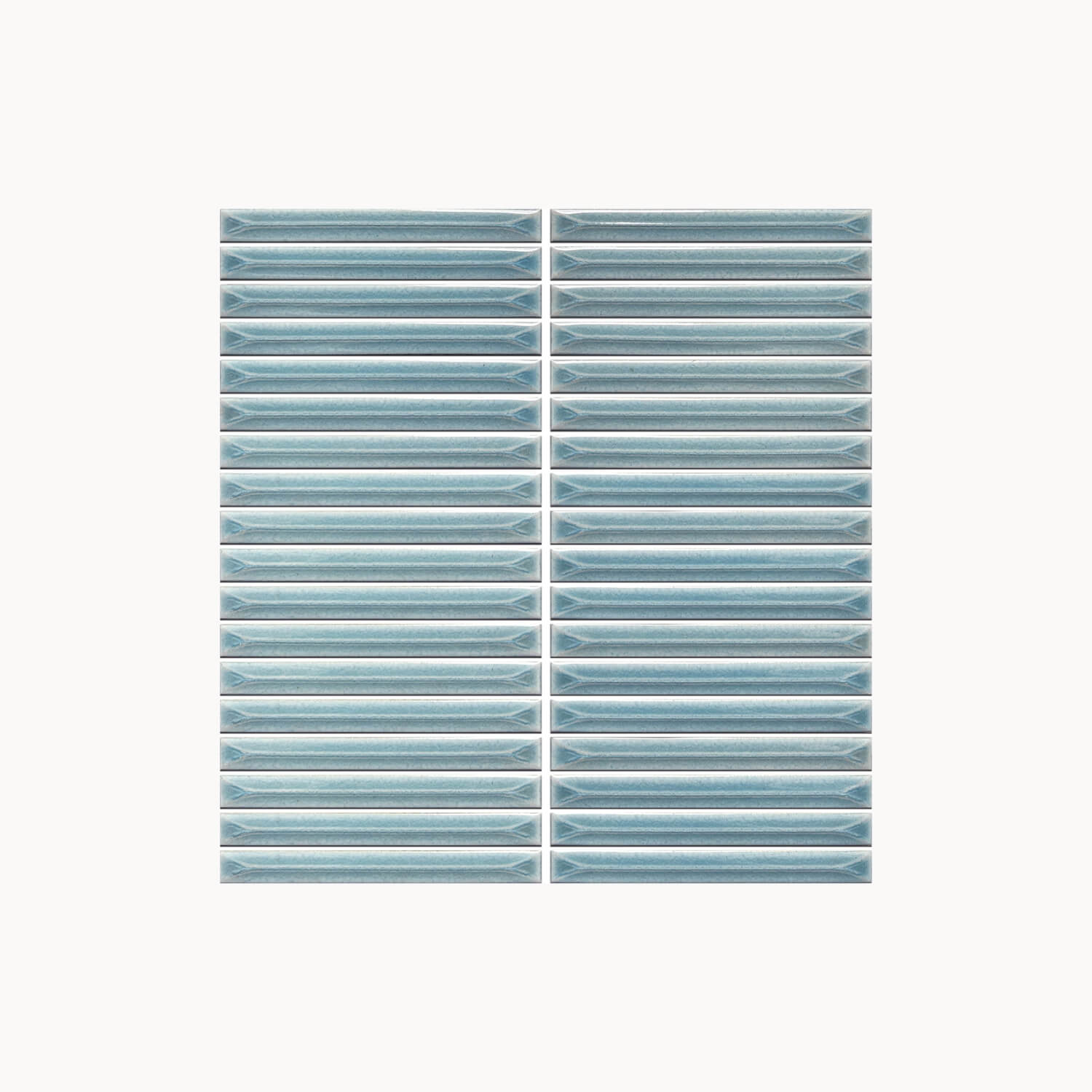 Ukibori Glazed Mosaic Tile 15x145mm Glass Blue - Tilewave | Tile Supplier Sydney