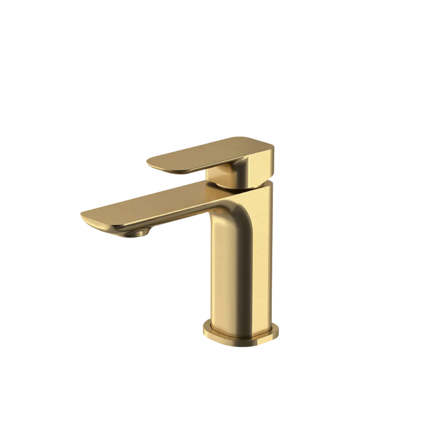 Oskar Basin Mixer Brushed Gold - Otti | Tile Supplier Sydney
