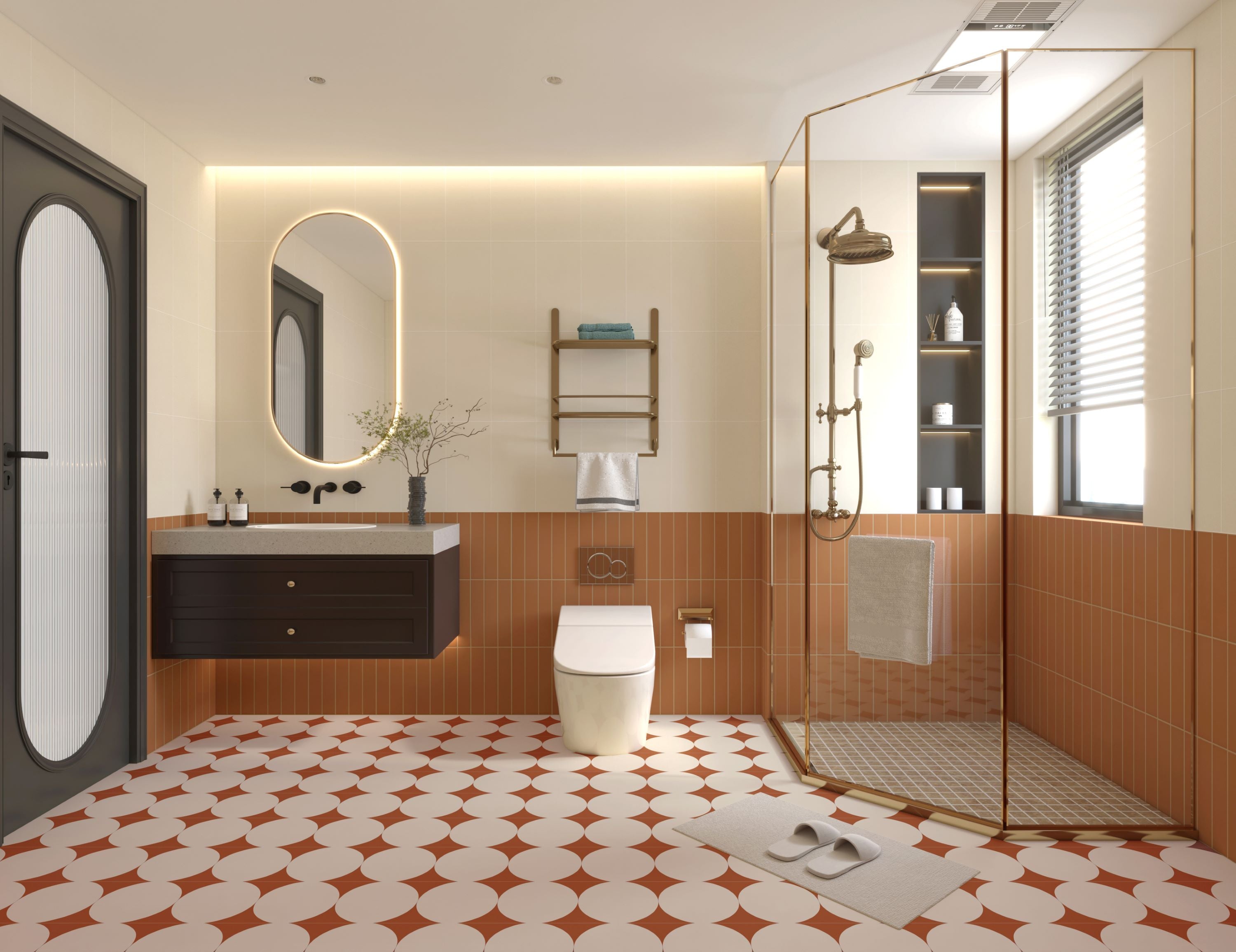 Art House Matt Terracotta Arc , Bathroom Tiles, Floor Tiles Sydney - Tilewave | Tile Supplier Sydney