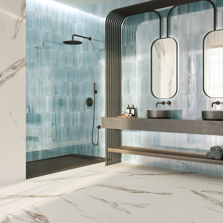 Agadir Subway Tiles Agua Gloss - Tilewave | Tile Supplier Sydney